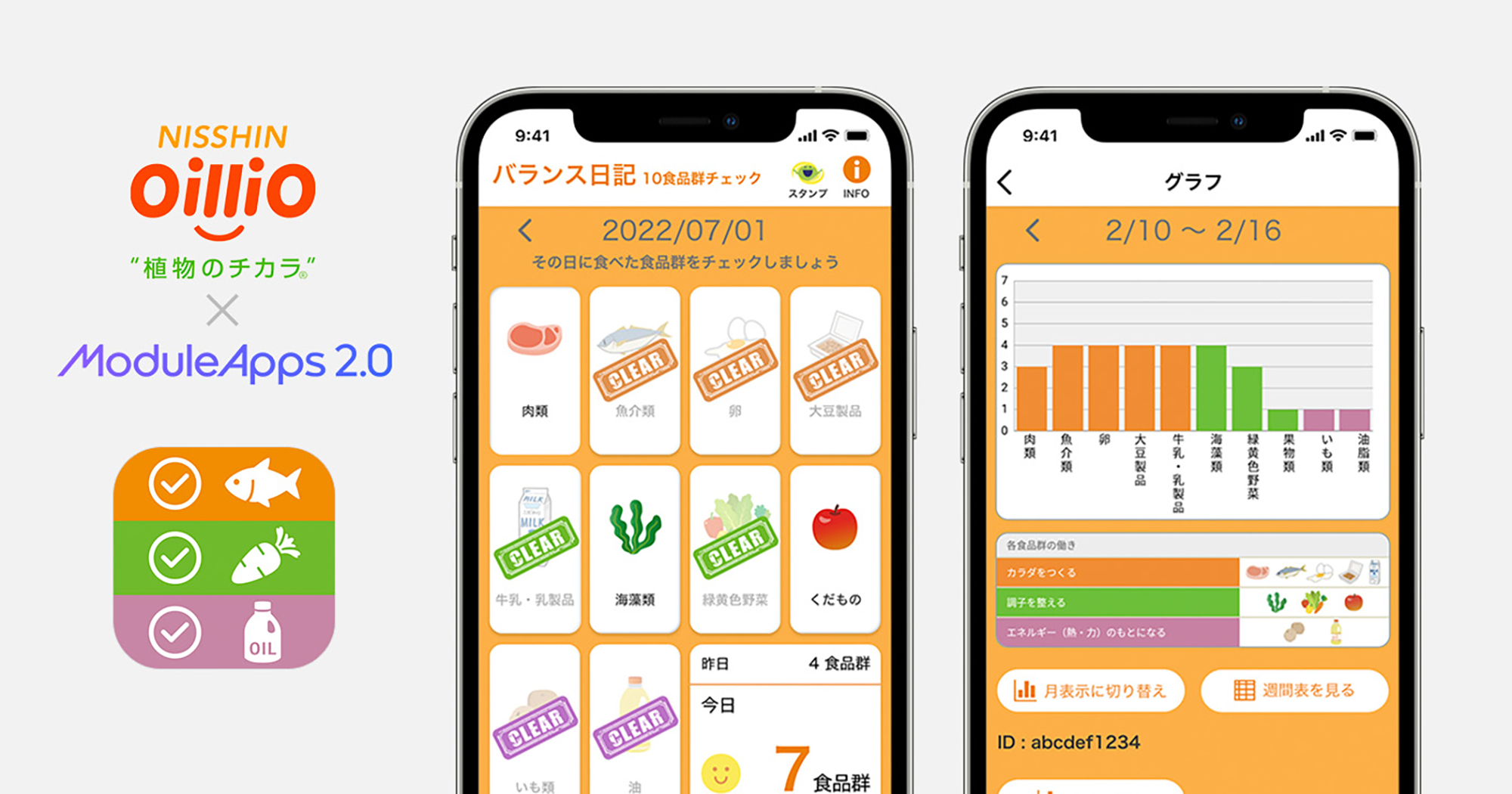 日清オイリオ、健康増進アプリ「バランス日記」フレイルチェック機能追加